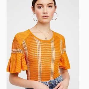 Free People Babes Only Striped Shirt